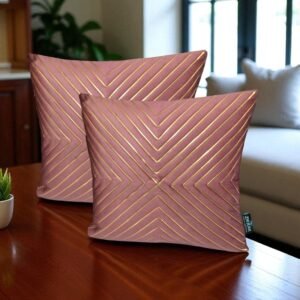 Luxury Pink Velvet Cushion Cover Pack of 2 | Premium Soft Designer Cushions – Zikrak Home